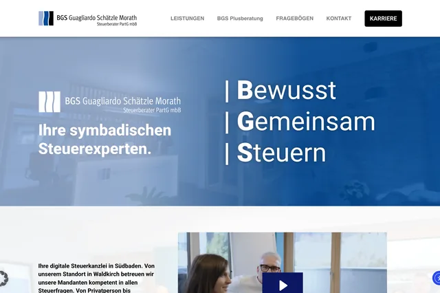 BGS Guagliardo Schätzle Morath Steuerberater PartG mbB – alte Website
