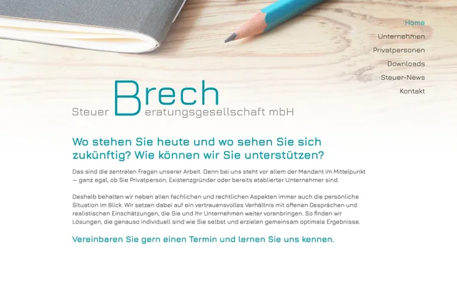 Brech Steuerberatungsgesellschaft mbH – alte Website