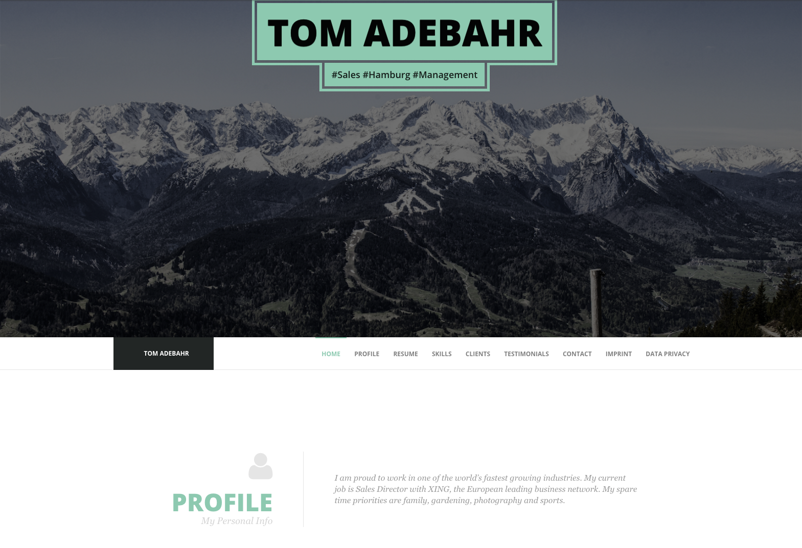 tom.adebahr.de – alte Website