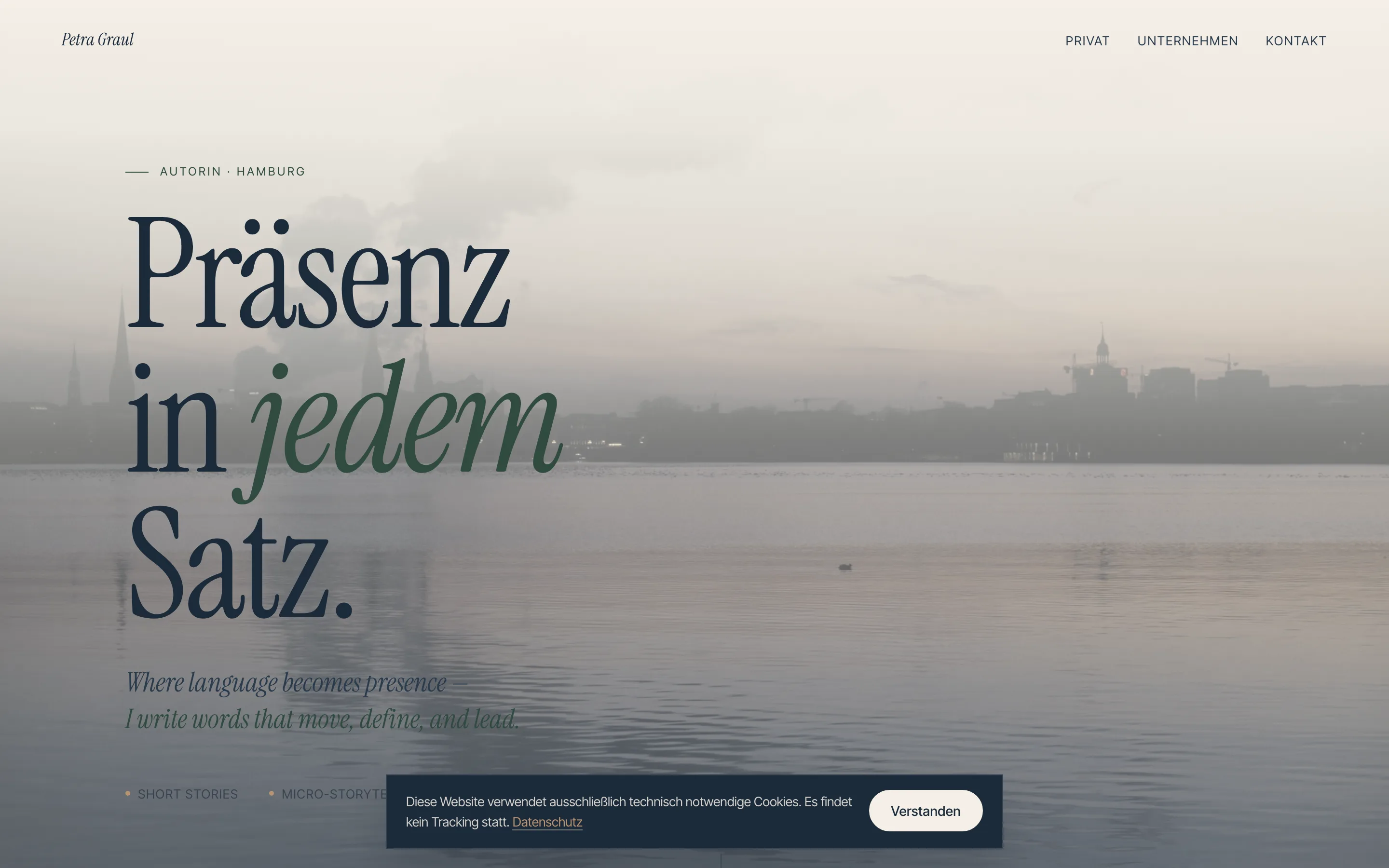 www.withpetra.de – alte Website